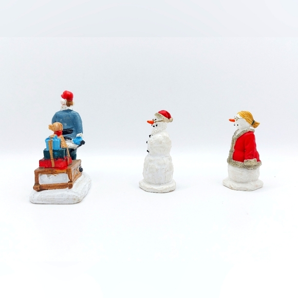 Vtg‎ Christmas Village Figurines Lot of 3 - Picture 4 of 4